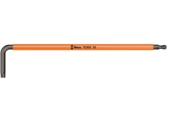 Wera 967 SPKXL, L-torx-nøkkel, T30, Oransje, 195 mm, 37 mm, 1 stykker