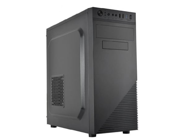 L-Link Atria, Tower, PC, Sort, micro ATX, Plast, Stål, Hjemme/kontor