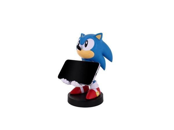 Exquisite Gaming Cable Guys: Sonic The Hedgehog - Sonic, telefon- eller kontrollerholder. Inkluderer USB-kabel