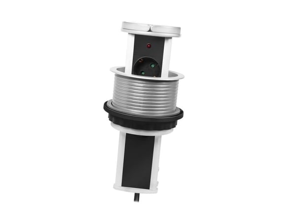 LogiLink LPS235A, 1,8 m, 3 AC-pistorasia(a), Sisätila, Musta, Hopea, 250 V, 16 A