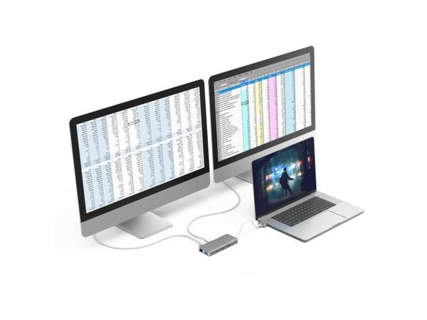 Hama - Dokkingstasjon - USB-C 3.2 Gen 1 - VGA, HDMI - 1GbE - 100 watt