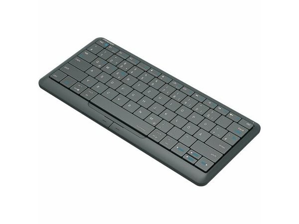Prestigio Click&Touch 2, Mini, USB + Bluetooth, Mekaaninen, QWERTY, Harmaa