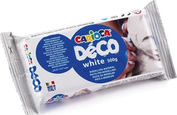 Carioca 30996/31, Modelleringsleire, Hvit, 500 g, 340 mm, 240 mm, 150 mm