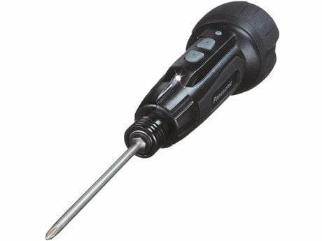 Panasonic EY7412, Akkuruuvinväännin, Suora kahva, 1/4", Musta, 230 RPM, 1 Nm