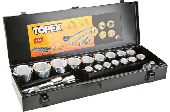 Topex bitssett, 20 stk. Topex bitssett, 20 stk.