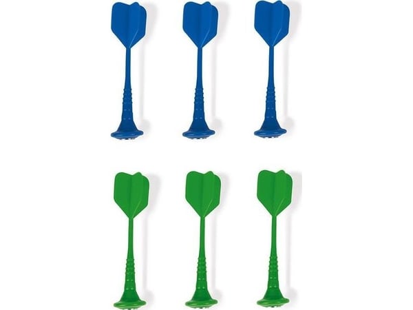 JANOD 6 Magnetic Darts (Green And Blue), Frankrike, 90 mm, 1 stykker, 280 mm, 20 mm