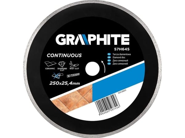 Grafitt Grafitt diamantskive (diamantskive 250 x 25,4 mm, solid) Grafitt Grafitt diamantskive (diamantskive 250 x 25,4 mm, solid)
