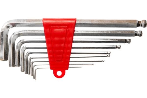 Top Tools unbrakonøkkelsett hex L 1,5–10 mm med kule (9 stk.) (35D051)