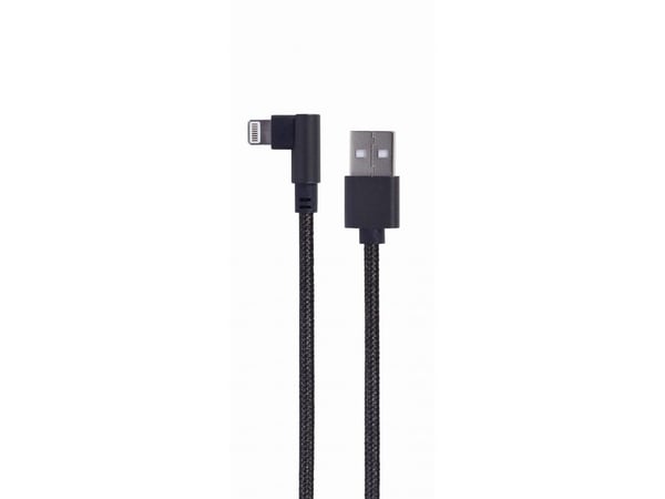 Cablexpert - Lightning-adapter - USB hann til Lightning hann vinklet - 20 cm - svart