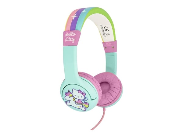 OTL Hello Kitty Unicorn - Hodetelefoner - on-ear - kablet - 3,5 mm jakk - rainbow Kitty pink