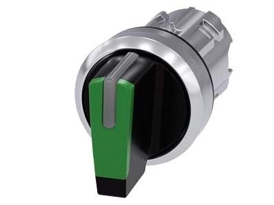 Siemens 3SU1052-2BN40-0AA0, Metalli, IP67, IP69K, Musta, Vihreä, Metallinen, 20 g, 30 mm, 55 mm