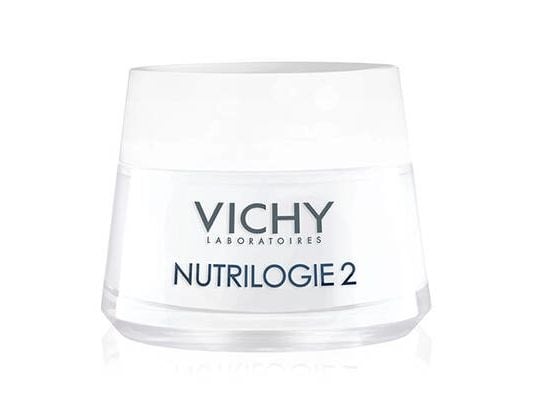 Vichy Nutrilogie 2, Kvinder, Creme, Tør hud, Meget tør hud, Fugtende, Plejende, 24 t, Pot