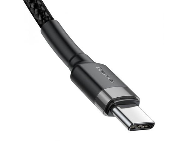 Baseus Cafule, 1 m, USB C, USB C, 480 Mbit/s, Sort, Grå
