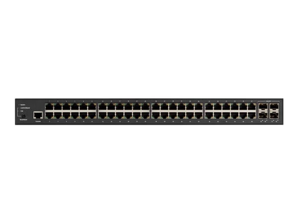 Black Box LPB3000 Series LPB3052A - Switch - Administrerad - 48 x 10/100/1000 (PoE+) + 4 x 1 gigabit/10 gigabit SFP+ (upplänk) - skrivbordsmodell, ...