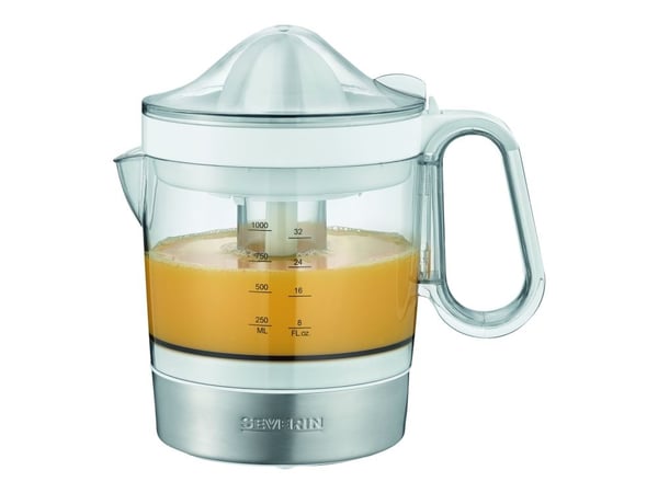SEVERIN CP 3535 - Sitruspresse - 1 liter - 40 W - børstet rustfritt stål /hvitt