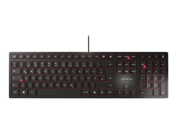 CHERRY KC 6000 SLIM - Tastatur - USB - Fransk - tastsvitsj: CHERRY SX - svart