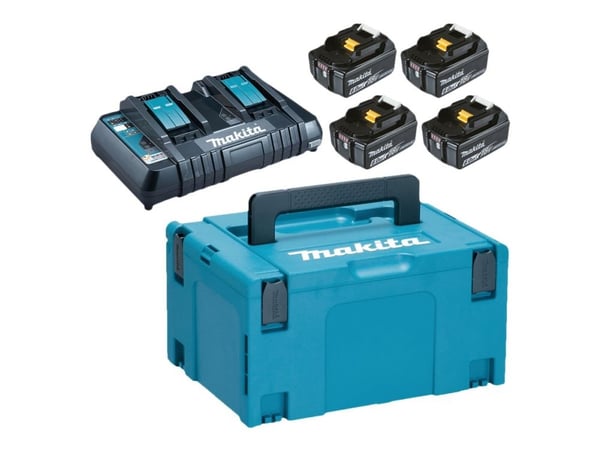 Makita LXT - Batterilader + batteri 4 x - Li-Ion - 6 Ah - 108 Wh