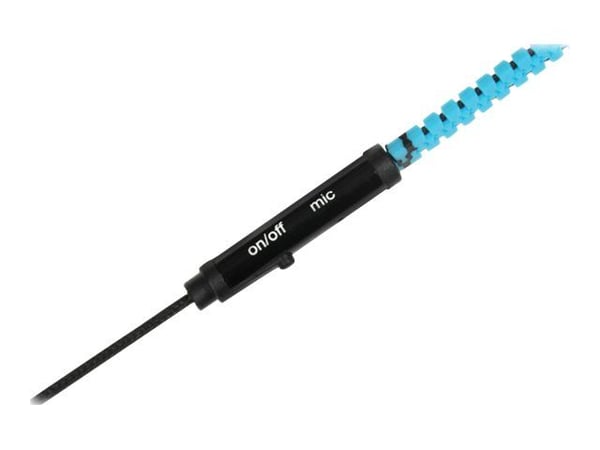 iBOX Z4 - Ørepropper med mikrofon - i øret - kablet - 3,5 mm jakk - svart, blå
