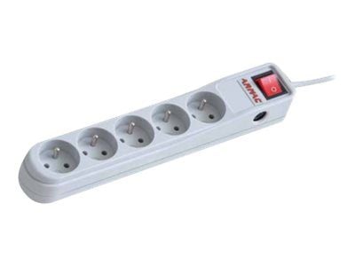 Armac ARC 5 - Strømstødsbeskytter - AC 230 V - 2300 Watt - output-stikforbindelser: 5 - 5 m ledning - grå