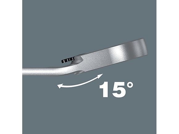 Wera 6001, 28 mm, 9/16", Metallisk, Krom-molybden-stål, 187 mm, 1 stykker
