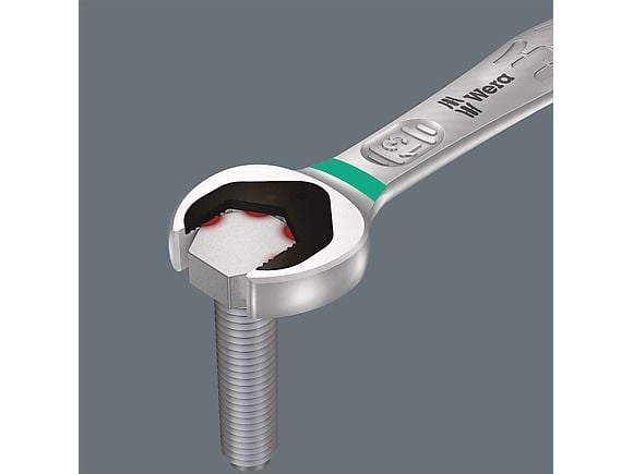 Wera 6001, 28 mm, 9/16", Metallisk, Krom-molybden-stål, 187 mm, 1 stykker