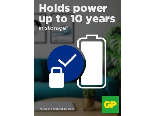 GP Ultra Plus Alkaline Battery, Size AAA, 24AUP/LR03, 1.5V, 40-pack