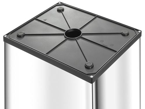 Hailo Big-Box Swing XL, 52 l, Rektangulær, Plast, Stål, Sølv, Plast, Knapp