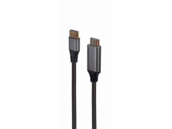 Cablexpert Premium series - Adapterkabel - DisplayPort hann til HDMI hann - 1.8 m - intelligent brikke, 4K 60Hz støtte