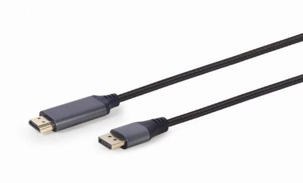 Cablexpert Premium series - Adapterkabel - DisplayPort hann til HDMI hann - 1.8 m - intelligent brikke, 4K 60Hz støtte