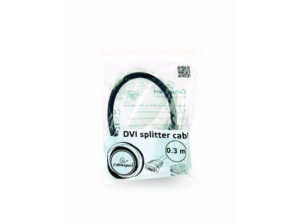 Cablexpert - Video adapter - DVI-I hann til HD-15 (VGA) hunn - 30 cm - svart - 1080p-støtte, passiv