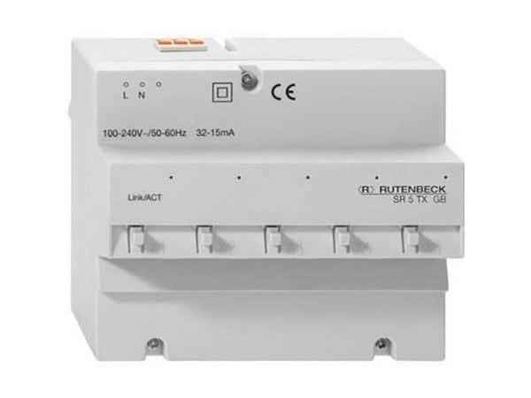 Rutenbeck SR 10TX GB PoE - Bryter - 4 x 10/100/1000 + 6 x 10/100/1000 (PoE+) - Monterbar DIN-skinne - PoE+ (23510504)