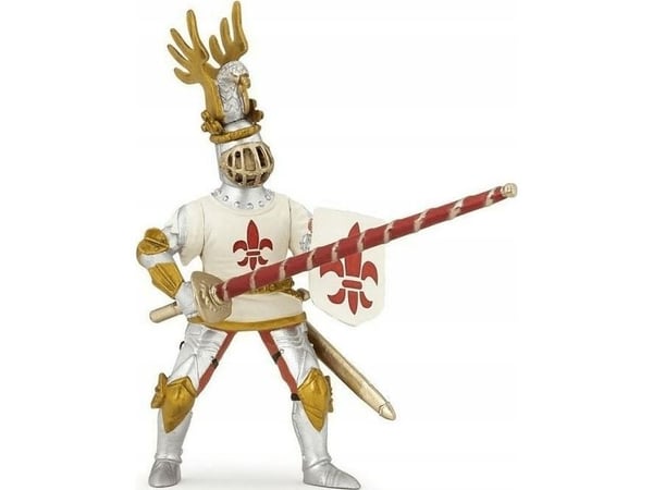 Figur Papo Figurine Ridder i en hvit kappe med liljer (401375)