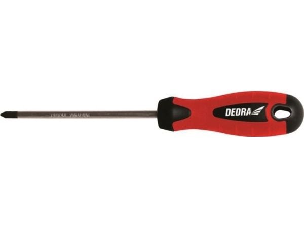 Dedra korsskruvmejsel PH1x80 mm CrV (06A012)