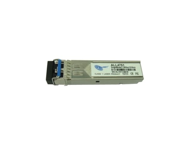 ALLNET ALL4751, LC, Yksittäistila, 1000BASE-LX, 10 km, 1310 nm, ALLNET/3Com/Cisco/D-Link/ZyXEL/Enterasys/Lancom
