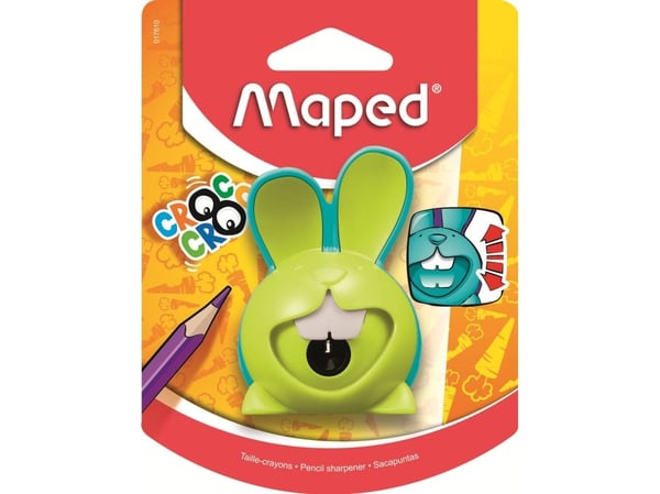 Maped 176100, Manuell blyantspisser, Flerfarget, Plast, Stål, 95 mm, 45,7 mm