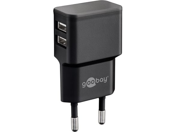 Goobay 44951, Sisätila, AC, 5 V, 2,4 A, Musta