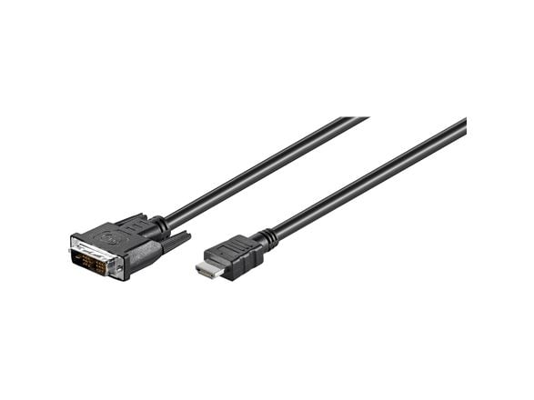 Goobay MMK 630-200 2.0m (HDMI-DVI), 2 m, HDMI, DVI-D, musta, uros/naaras)