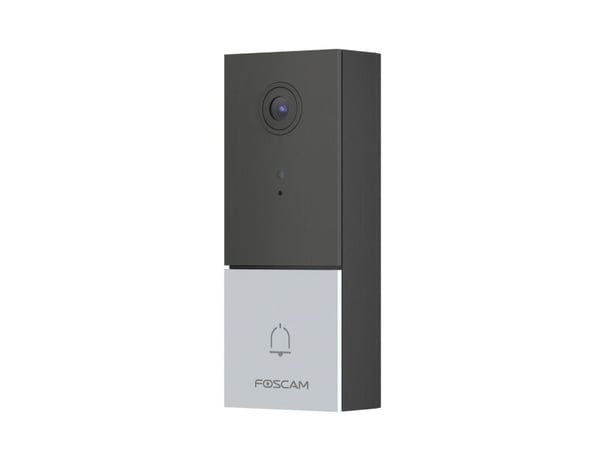 Foscam VD1 Ansiktsgjenkjenning videodørklokke [2K QHD, Dual Band WiFi, kompatibel med Amazon Alexa og Google Assistant]