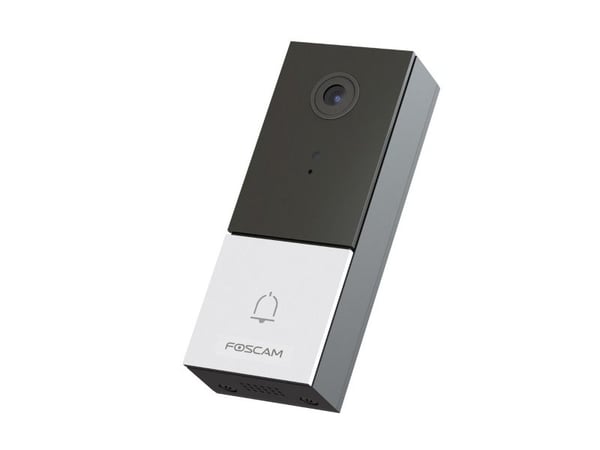 Foscam VD1 Ansiktsgjenkjenning videodørklokke [2K QHD, Dual Band WiFi, kompatibel med Amazon Alexa og Google Assistant]