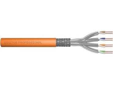 DIGITUS Professional - Samlet kabel - SFTP, PiMF - CAT 7 - IEEE 802.5/IEEE 802.3 - halogenfri, riser, solid - oransje, RAL 2000
