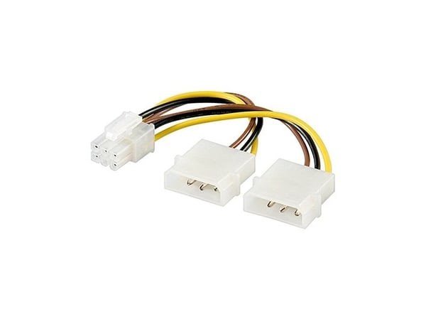 Goobay CAK S-07, 2 x 5,25 M, PCI Express 6p F, Hanstik, Hunstik, Multicolor