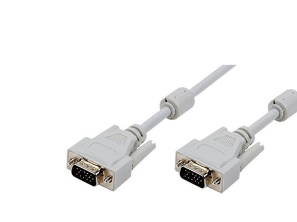 LogiLink D-Sub, 1.8 m, 1,8 m, VGA (D-Sub), VGA (D-Sub), Grå, Nickel, Hankjønn/hankjønn