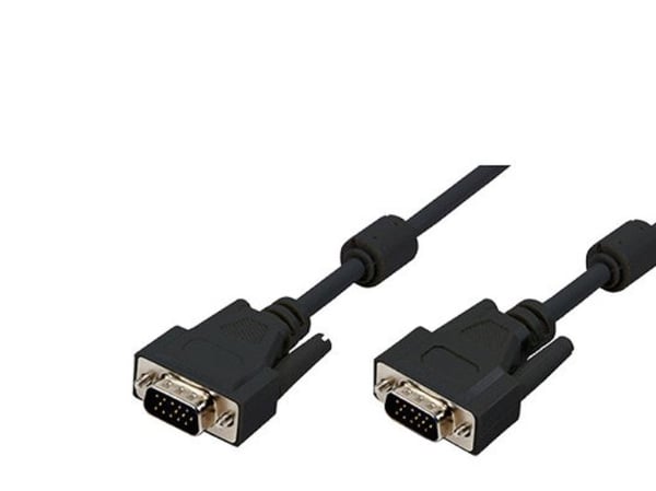 LogiLink 20m VGA M/M, 20 m, VGA (D-Sub), VGA (D-Sub), Sort, Hankjønn/hankjønn, RoHS
