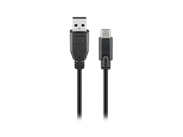 Goobay 55466, 1 m, USB C, USB A, USB 2.0, 480 Mbit/s, Lajittelu
