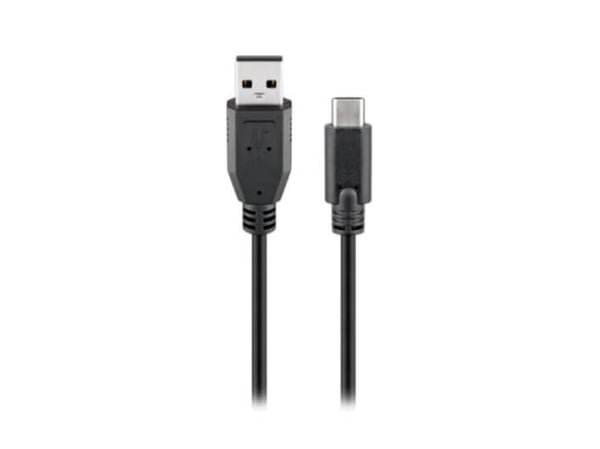 Goobay 55467, 0,5 m, USB C, USB A, USB 2.0, 480 Mbit/s, sortering