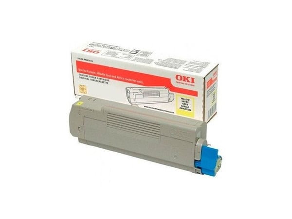 OKI - Gul - original - tonerpatron - for C612dn, 612n