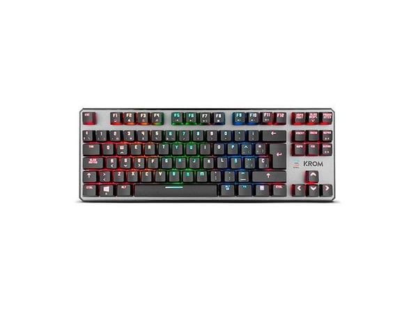 KROM Kratos TKL - Tastatur - bakgrunnsbelyst - USB - tastsvitsj: rød svitsj