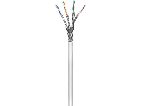 goobay - Bulkkabel - 100 m - SFTP, PiMF - CAT 6 - rund, strenget - grå