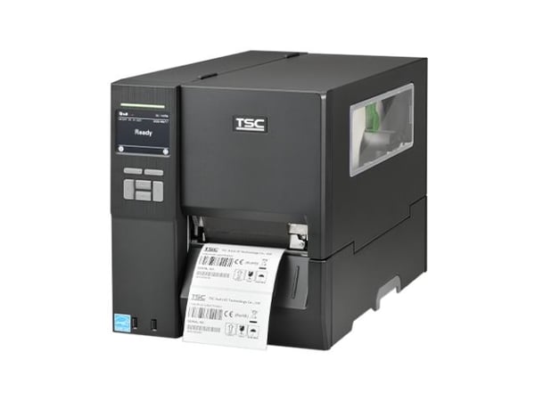 TSC MH341T, Direkte Termisk & Termisk overføring, 300 x 300 DPI, 305 mm/sek, Koblet med ledninger (ikke trådløs), Svart