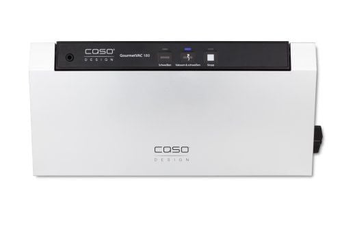 Caso GourmetVAC 180, Svart, Sølv, Marinering, Vakuumforsegling, Plastikk, Knapper, 30 cm, 9000 ml